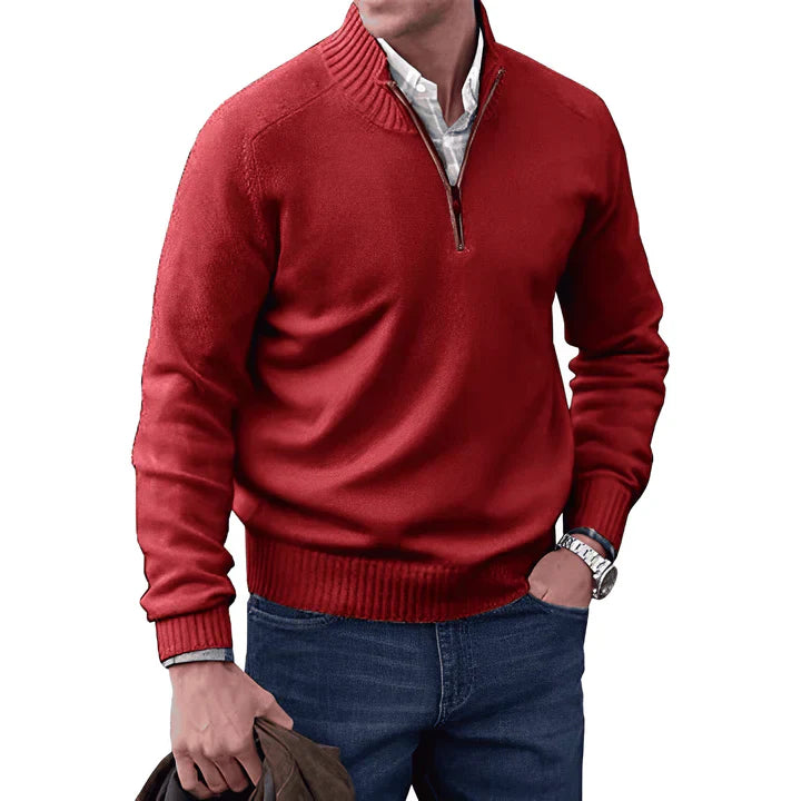 Variant image for Męski Elegancki Kaszmirowy Sweter z Ritsą z Optymalną Regulacją Wilgoci-55