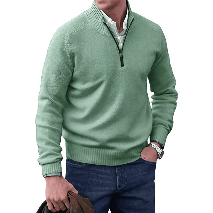 Variant image for Męski Elegancki Kaszmirowy Sweter z Ritsą z Optymalną Regulacją Wilgoci-13