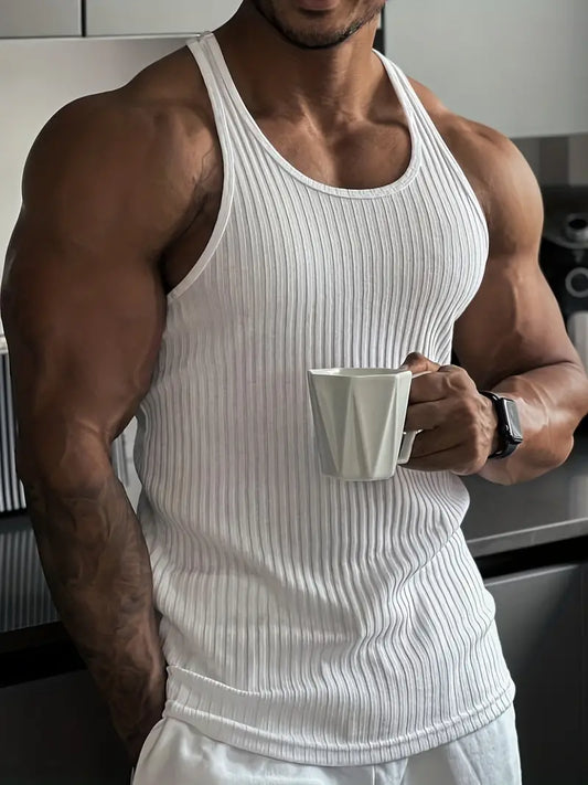 Męski Oddychający Tanktop z Komfortowym Krojem do Aktywności Sportowych