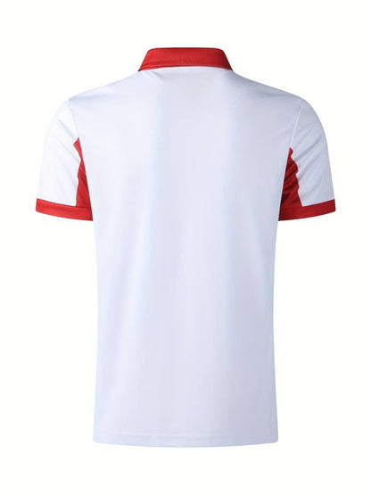 Męska Nowoczesna Oddychająca Koszulka Sportowa z Krótkim Rękawem z Funkcjonalnym Designem