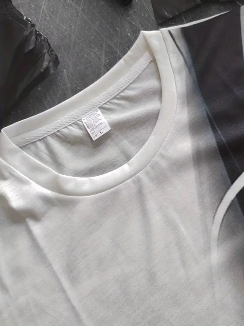 Męski Stylowy Bawełniany T-Shirt z Retro Wzorem