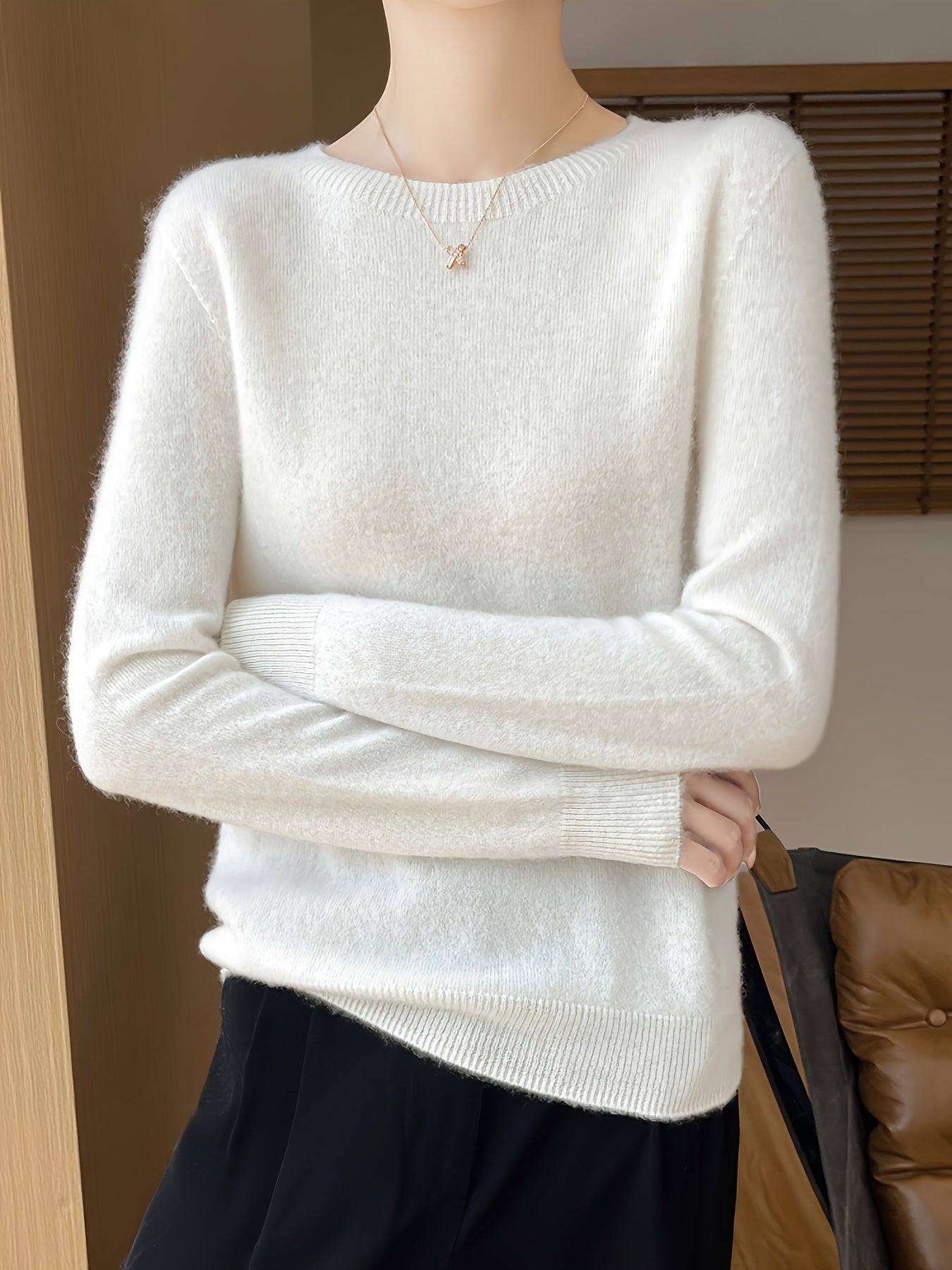 Wygodny Sweter Pulower Wełniany Damski | Idealne na zimę