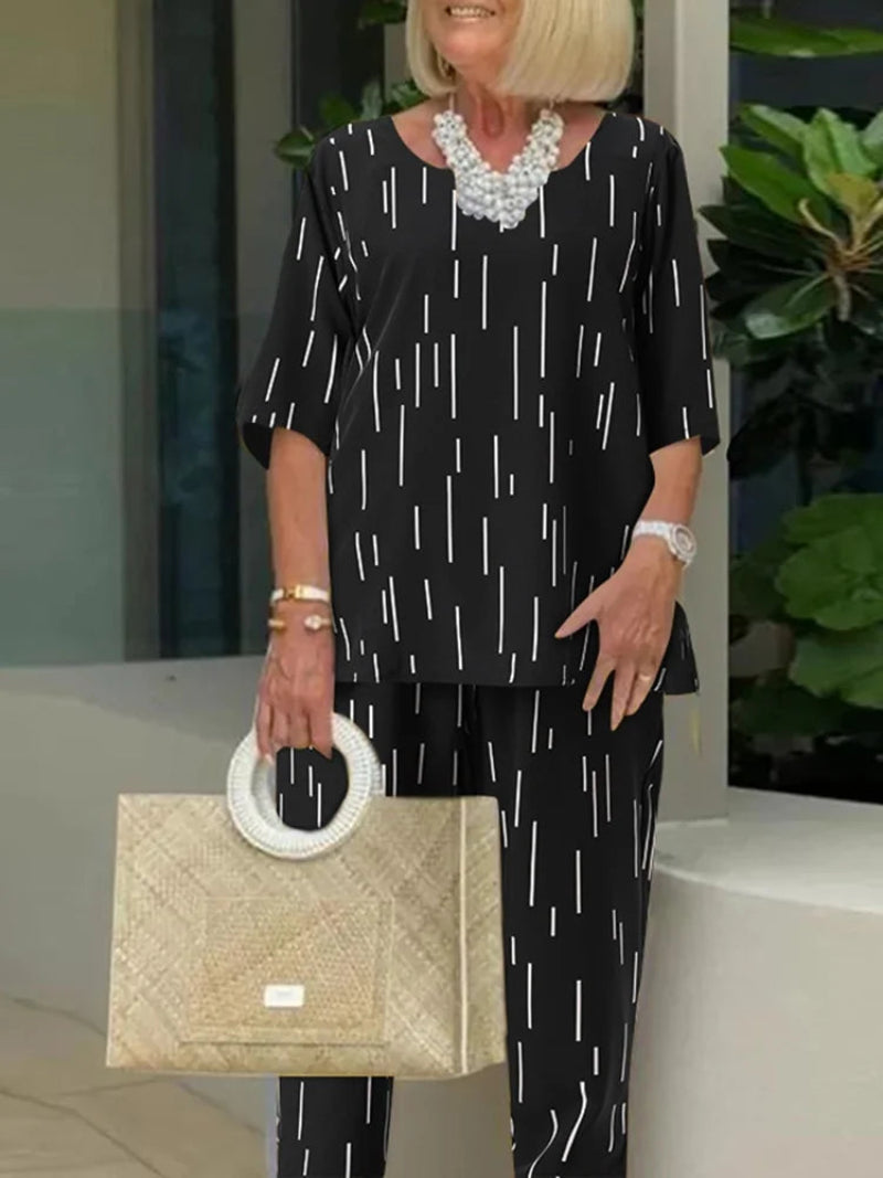 Kobiece Eleganckie Dresy Damskie Komplet z Wygodnym Fasonem i Szerokimi Spodniami