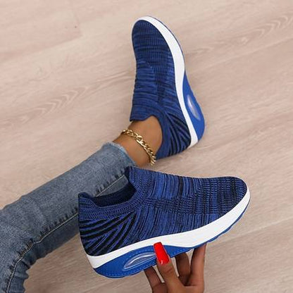 Variant image for Damskie Wygodne Oddychające Sneakersy Slip-On z Miękką Wkładką-25