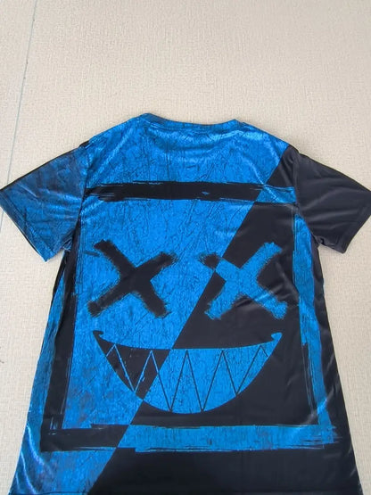 Męska Casualowa Bluza z Wysokiej Jakości Bawełny z Unikalnym Wzorem Cross Eyes Smile