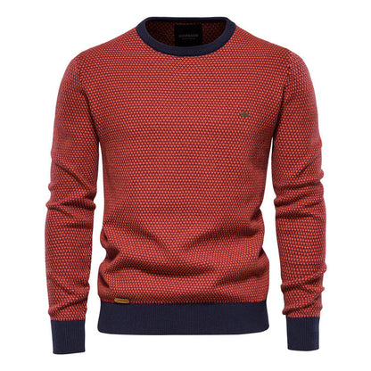 Elegancki Sweter w Dwa Kolory z Podszewką Męski | Idealny na Jesień/Zimę