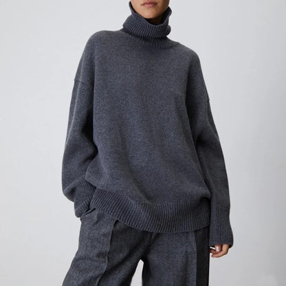 Elegancki Golfowy Sweter Dzianinowy Damski | Idealny na Jesień/Zimę