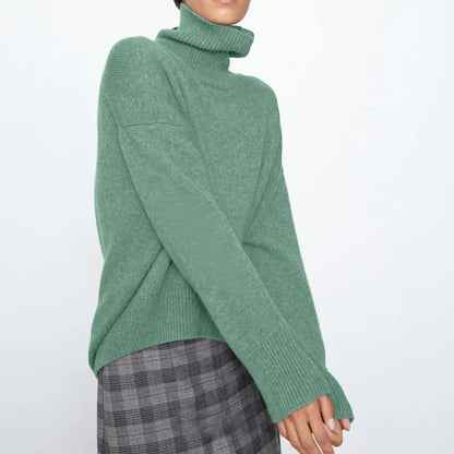 Elegancki Golfowy Sweter Dzianinowy Damski | Idealny na Jesień/Zimę