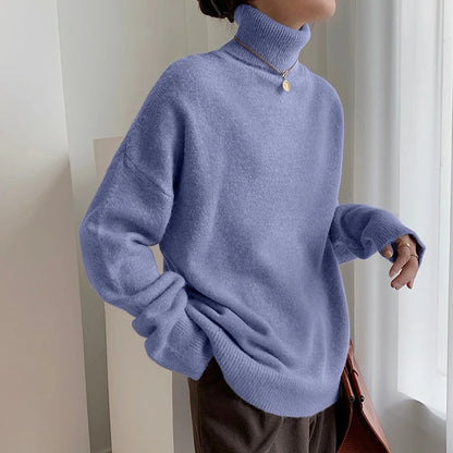 Elegancki Golfowy Sweter Dzianinowy Damski | Idealny na Jesień/Zimę