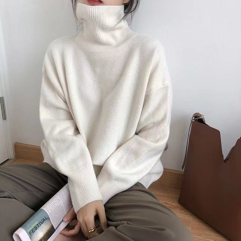 Elegancki Golfowy Sweter Dzianinowy Damski | Idealny na Jesień/Zimę
