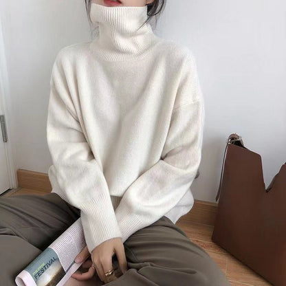 Elegancki Golfowy Sweter Dzianinowy Damski | Idealny na Jesień/Zimę