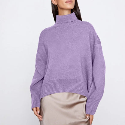 Elegancki Golfowy Sweter Dzianinowy Damski | Idealny na Jesień/Zimę
