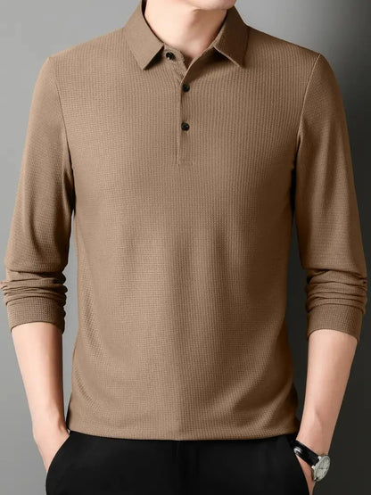 Klasyczny Sweter Polo z Guzikami Męski | Idealny na Jesień/Zimę