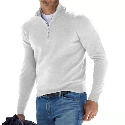 Funkcjonalny Sweter z Zamkiem Męski | Idealny na Jesień/Zimę