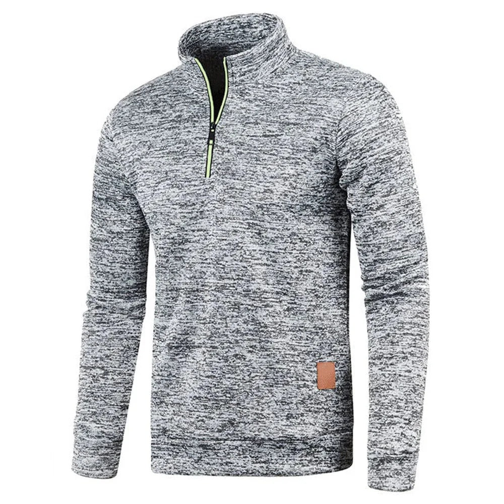 Sportowa Bluza z Półzamkiem Męski | Idealna na Jesień/Zimę