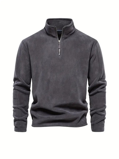 Elegancki Sweter z Zamkiem Pod Szyją Męski | Idealny na Jesień/Zimę