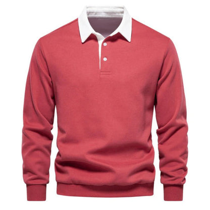 Casualowy Sweter Polo Z Kołnierzykiem I Guzikami  Męski | Idealny Na Każdą Porę Roku