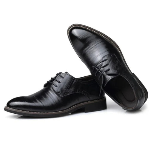Klasyczne Buty Oxford Ze Sztucznej Skóry Z Wiązaniem Męski | Ideel til afslappede dage