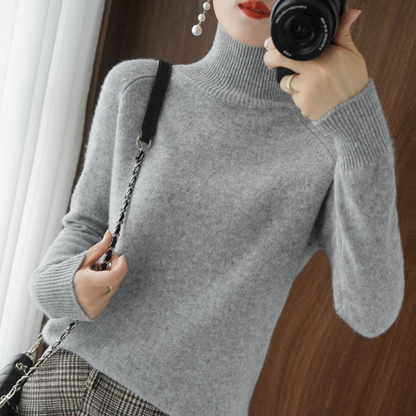 Elegancki Sweter z Golfem Damski | Idealny na Jesien/Zimę