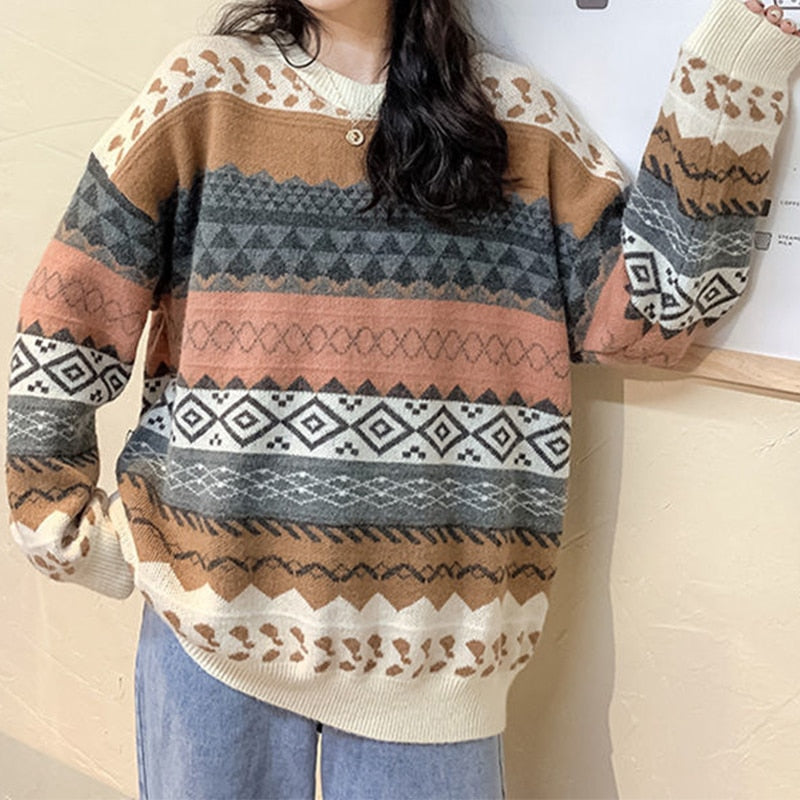 Vintage Sweter Damski | Idealny na Jesień/Zimę