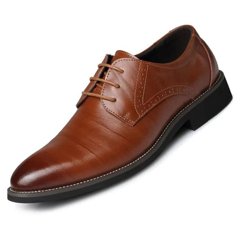 Klasyczne Buty Oxford Ze Sztucznej Skóry Z Wiązaniem Męski | Ideel til afslappede dage
