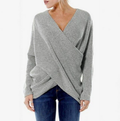 Elegancki Sweter z Przeplatanym Wzorem Damski | Idealny na Jesień/Zimę