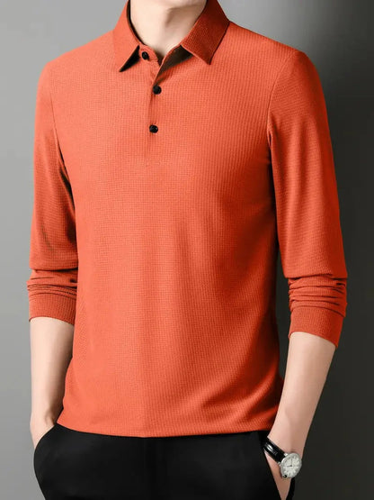 Klasyczny Sweter Polo z Guzikami Męski | Idealny na Jesień/Zimę