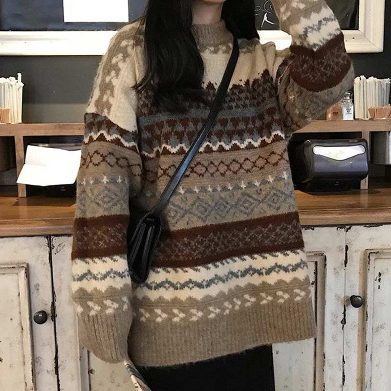 Vintage Sweter Damski | Idealny na Jesień/Zimę