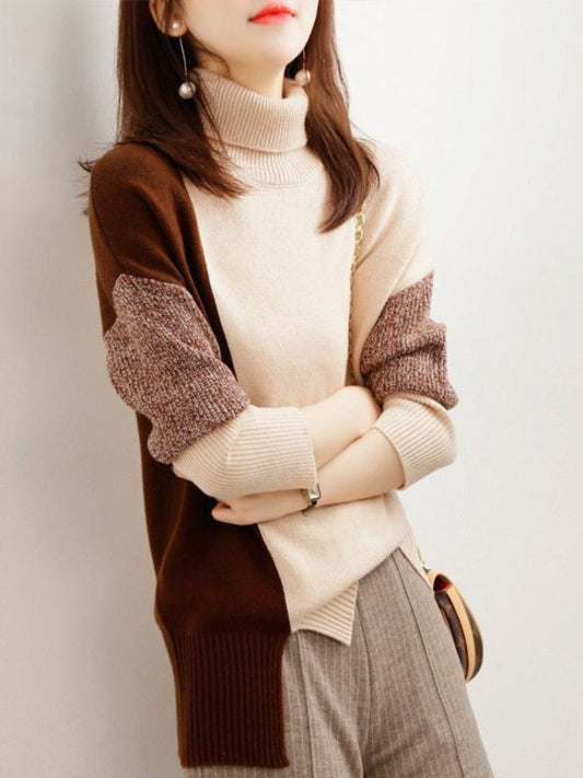 Elegancki Sweter z Dzianinowym Wzorem Damski | Idealny na Jesień/Zimę