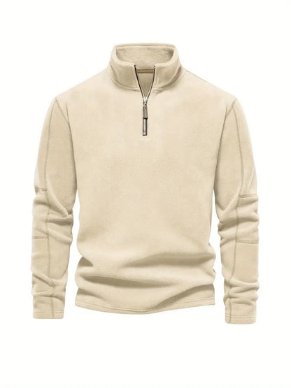 Elegancki Sweter z Zamkiem Pod Szyją Męski | Idealny na Jesień/Zimę