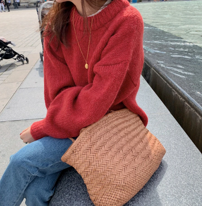Elegancki Sweter z Długimi Rękawami Damski | Idealny na Jesień/Zimę