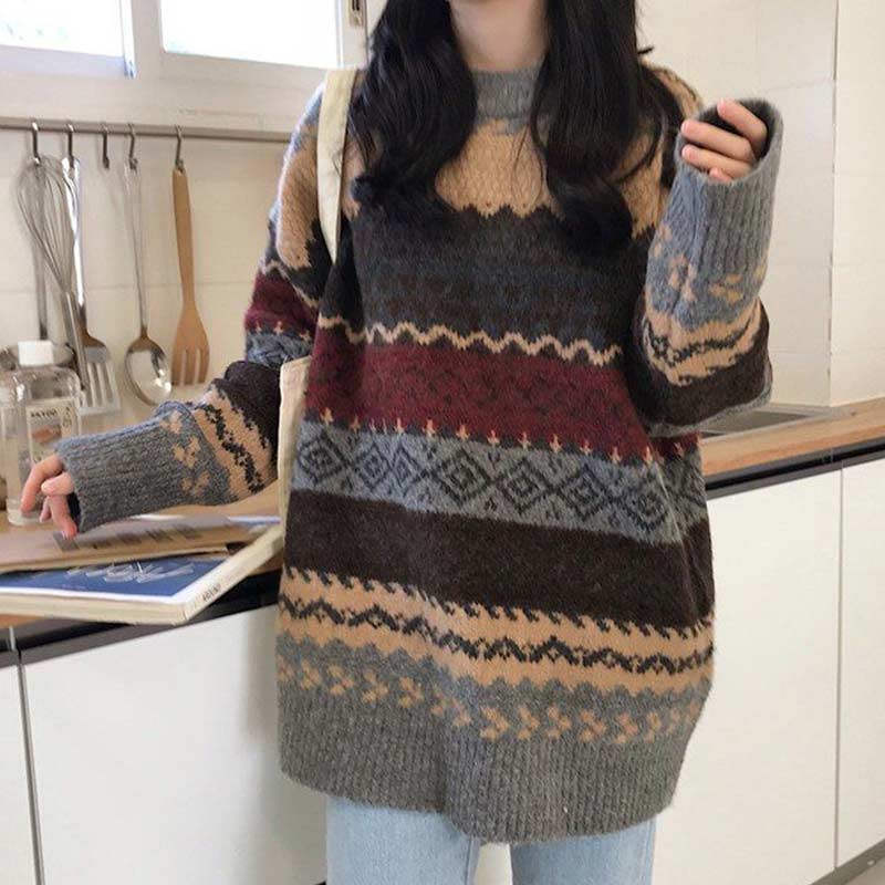 Vintage Sweter Damski | Idealny na Jesień/Zimę