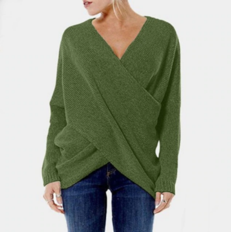 Elegancki Sweter z Przeplatanym Wzorem Damski | Idealny na Jesień/Zimę