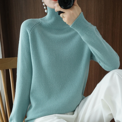 Elegancki Sweter z Golfem Damski | Idealny na Jesien/Zimę