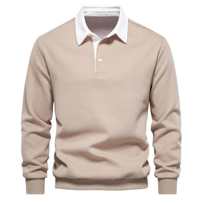Casualowy Sweter Polo Z Kołnierzykiem I Guzikami  Męski | Idealny Na Każdą Porę Roku