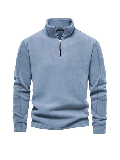 Elegancki Sweter z Zamkiem Pod Szyją Męski | Idealny na Jesień/Zimę