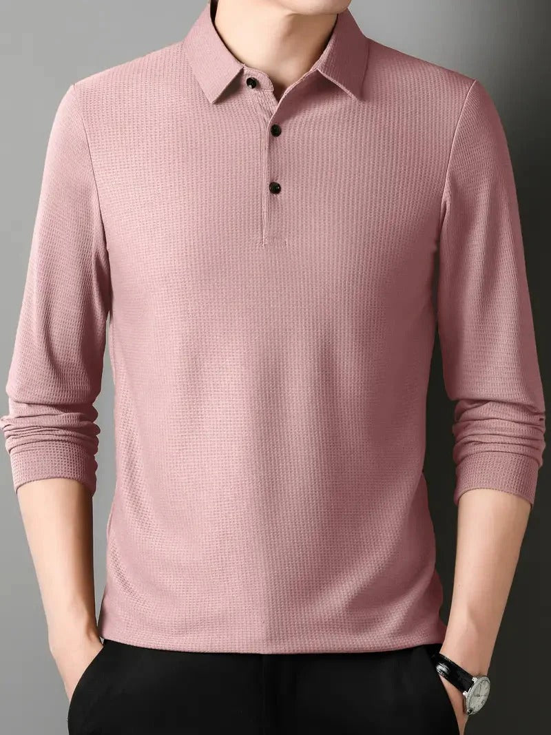 Klasyczny Sweter Polo z Guzikami Męski | Idealny na Jesień/Zimę