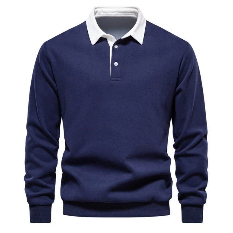 Casualowy Sweter Polo Z Kołnierzykiem I Guzikami  Męski | Idealny Na Każdą Porę Roku