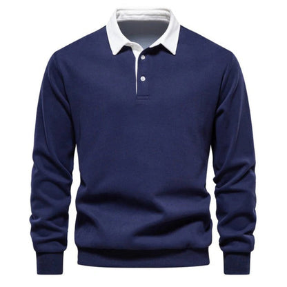 Casualowy Sweter Polo Z Kołnierzykiem I Guzikami  Męski | Idealny Na Każdą Porę Roku