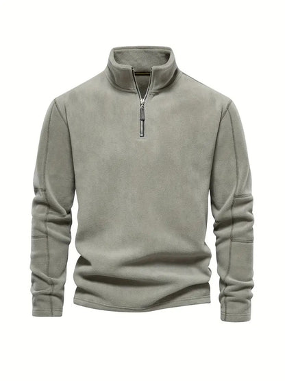 Elegancki Sweter z Zamkiem Pod Szyją Męski | Idealny na Jesień/Zimę