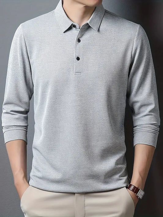 Klasyczny Sweter Polo z Guzikami Męski | Idealny na Jesień/Zimę