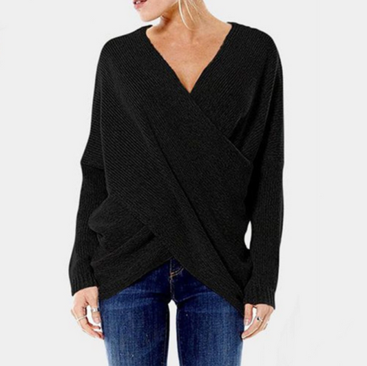 Elegancki Sweter z Przeplatanym Wzorem Damski | Idealny na Jesień/Zimę