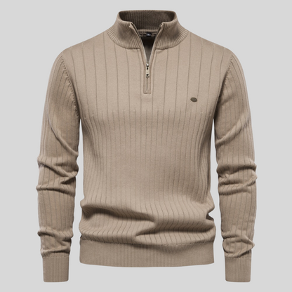 Wyrafinowany Sweter z Zamkiem Męski | Idealny na Jesień/Zimę