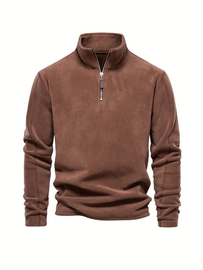 Elegancki Sweter z Zamkiem Pod Szyją Męski | Idealny na Jesień/Zimę