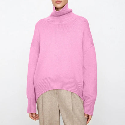 Elegancki Golfowy Sweter Dzianinowy Damski | Idealny na Jesień/Zimę