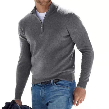 Funkcjonalny Sweter z Zamkiem Męski | Idealny na Jesień/Zimę