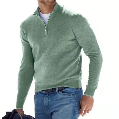 Funkcjonalny Sweter z Zamkiem Męski | Idealny na Jesień/Zimę