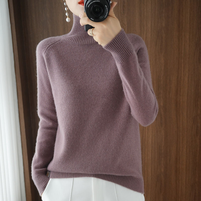 Elegancki Sweter z Golfem Damski | Idealny na Jesien/Zimę