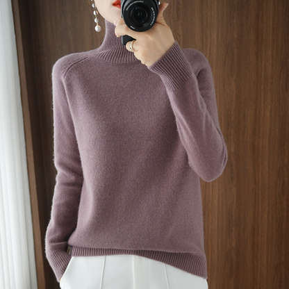 Elegancki Sweter z Golfem Damski | Idealny na Jesien/Zimę
