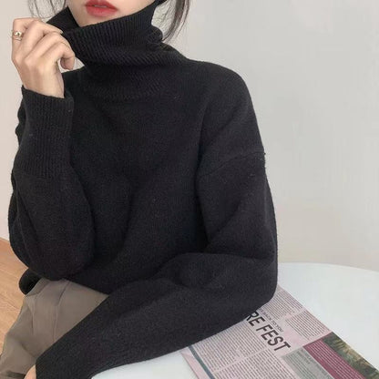 Elegancki Golfowy Sweter Dzianinowy Damski | Idealny na Jesień/Zimę